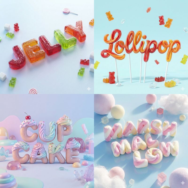 ✨ Сладкое слово: 3D-конфета.