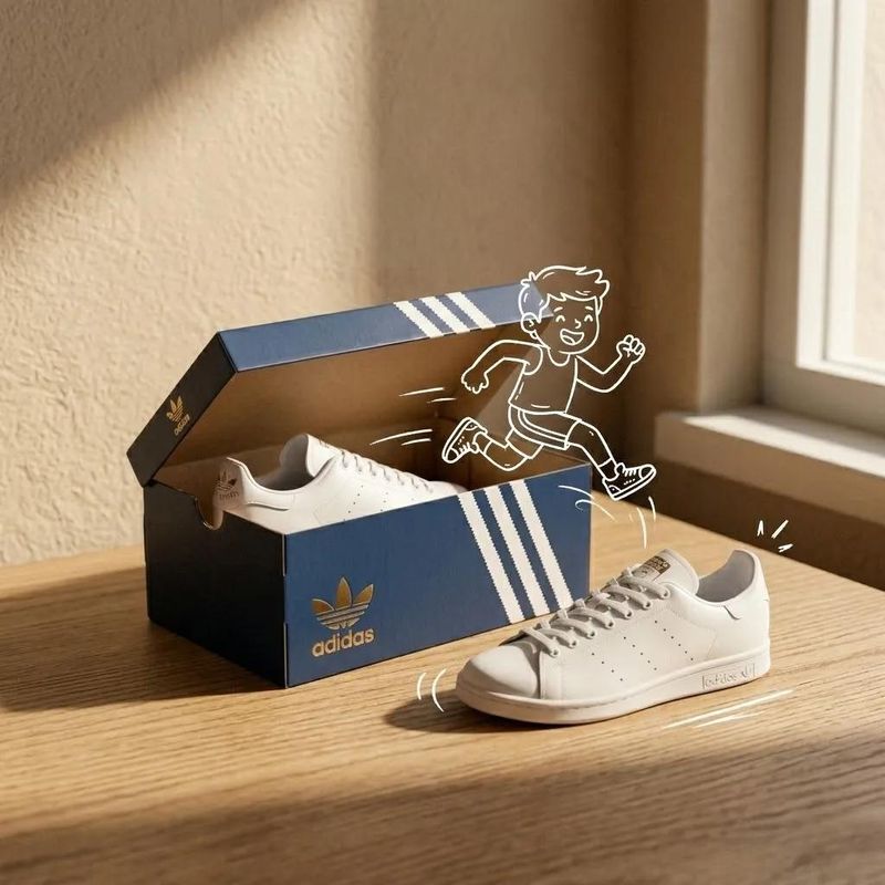 ✨ Кроссовки Adidas: Игра теней и линий