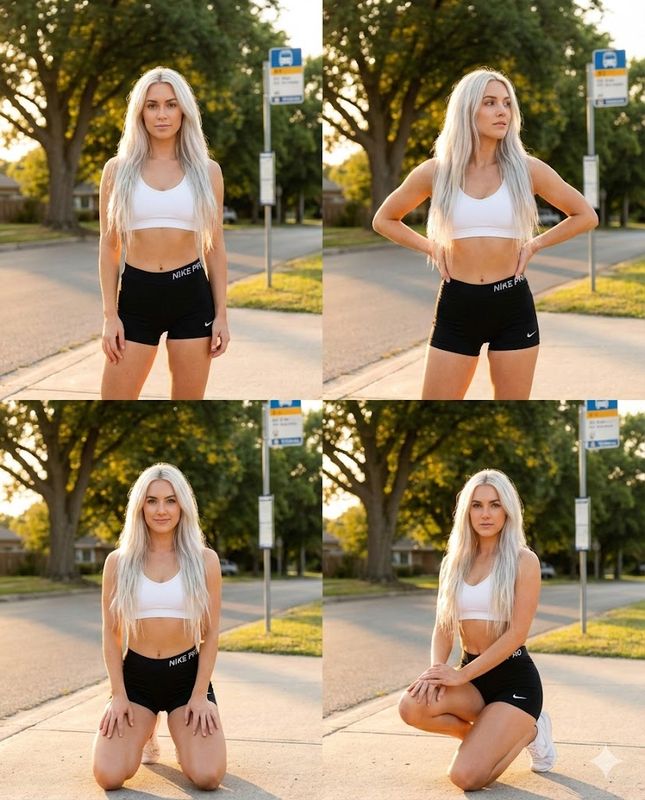 ✨ Спортивная девушка на улице