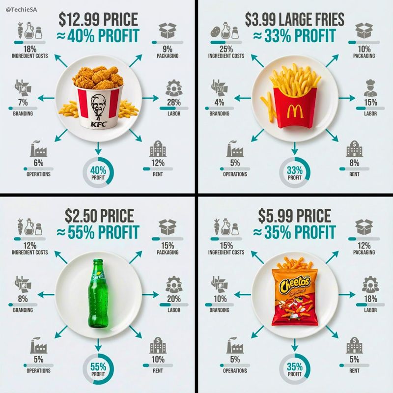 ✨ Инфографика: цена продукта, прозрачность расходов