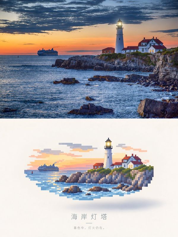 ✨ Create a vertical two-panel comparison image