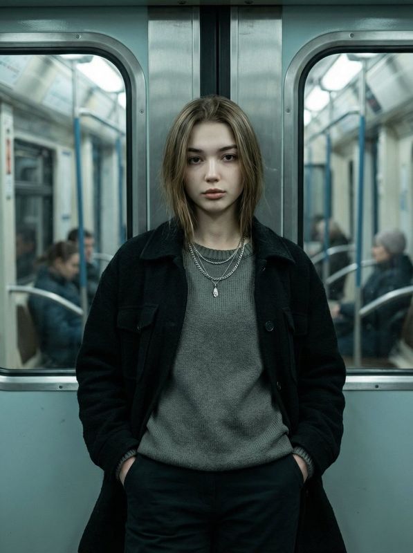 ✨ Кинематографический портрет в метро