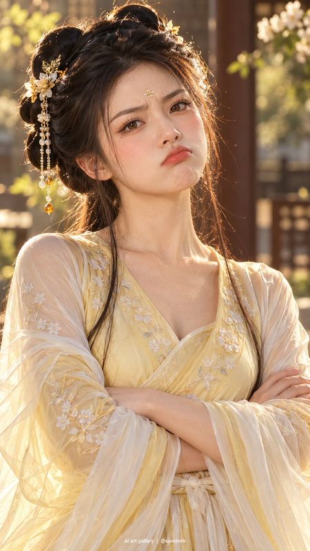 ✨ Ancient style female character, vertical 9:16,