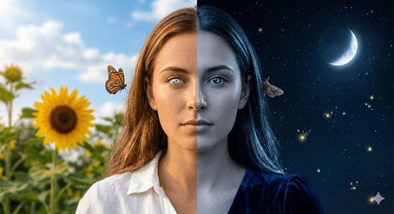 ✨ Портрет дня и ночи