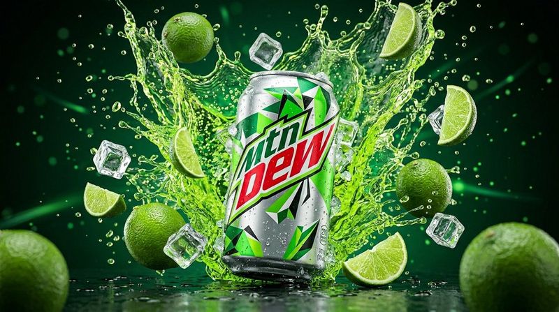 ✨ Ледяная банка Mountain Dew: 8K, гиперреализм