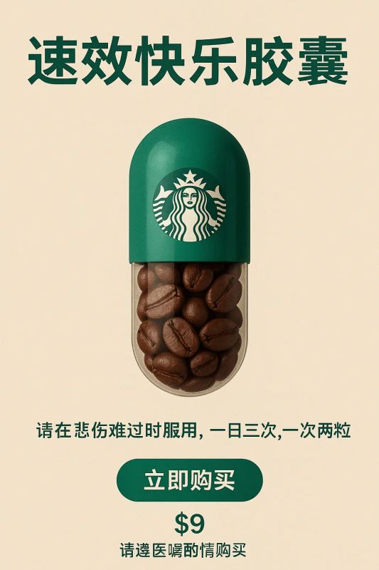 ✨ Title (large text): Fast-Acting Happiness Capsule