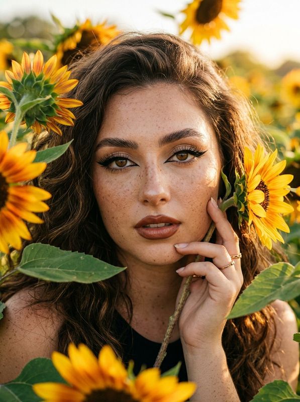 ✨ Кинопортрет: глаза, губы, веснушки