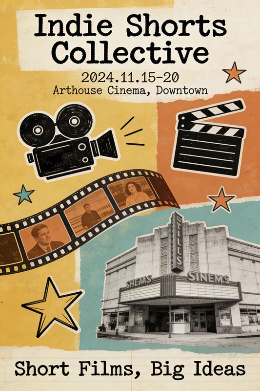 ✨ Постер кинофестиваля в стиле коллажа