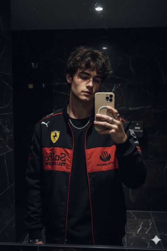 ✨ Зеркальное селфи в стиле Ferrari