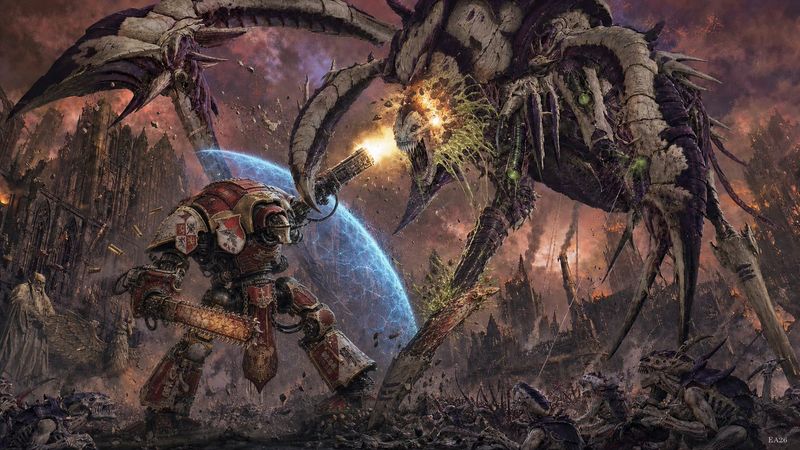 ✨ As Hive Fleet Hierophant Bio-titan swallows