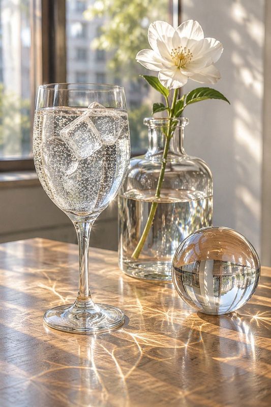 ✨ Afternoon sunlight transparent material still life