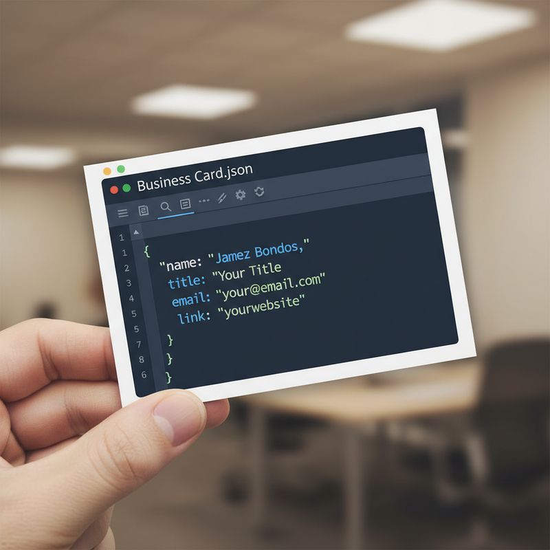 ✨ JSON визитка в VS Code