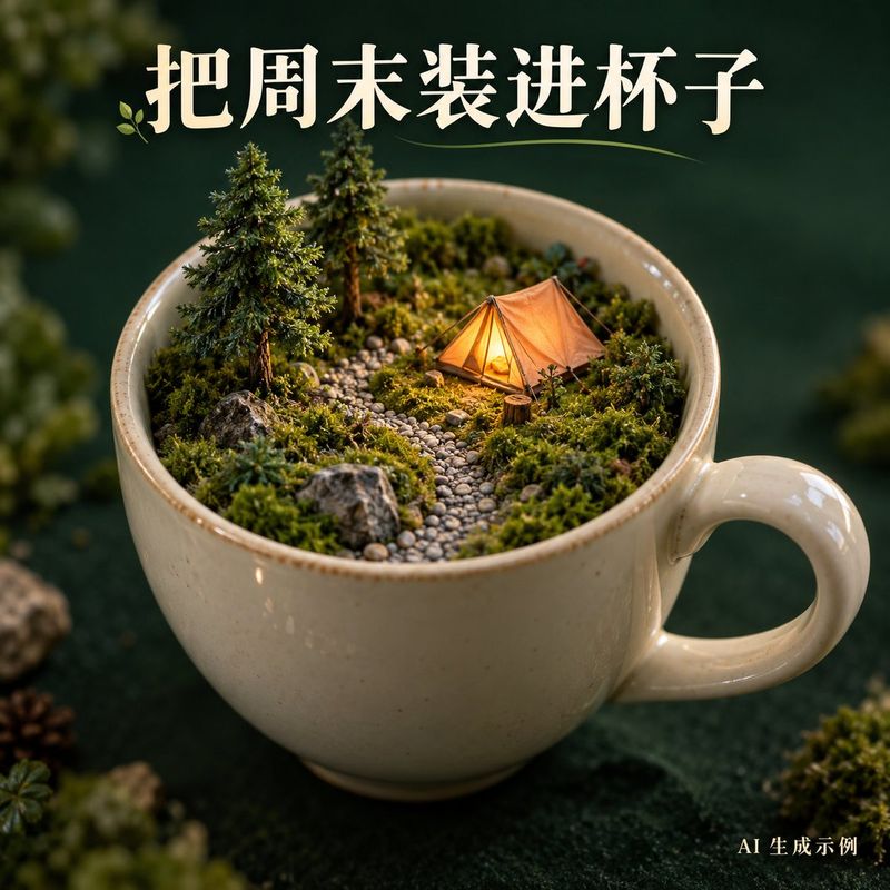 ✨ Generate a 1:1 square surreal miniature