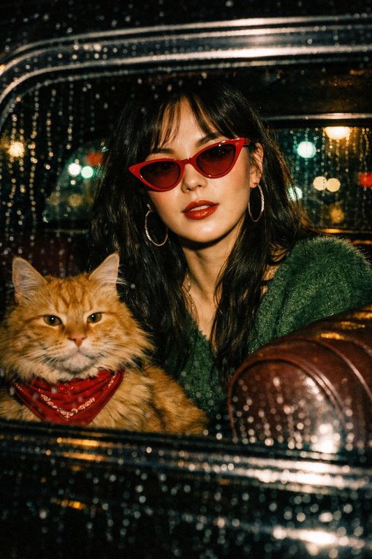 ✨ Кино-ночь: кошка, леди, дождь.