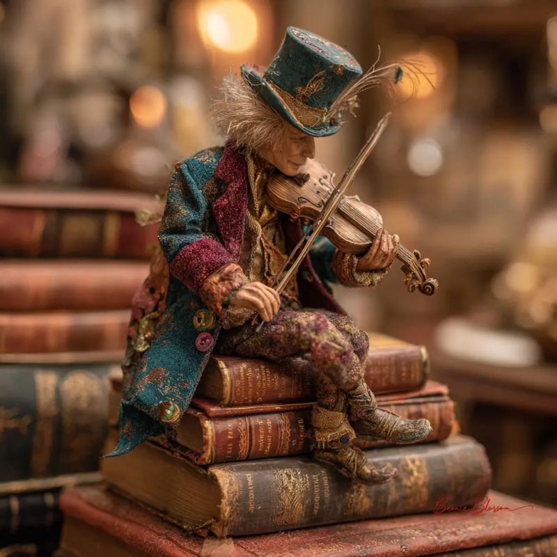 ✨ Музыкант в книжной лавке Парижа