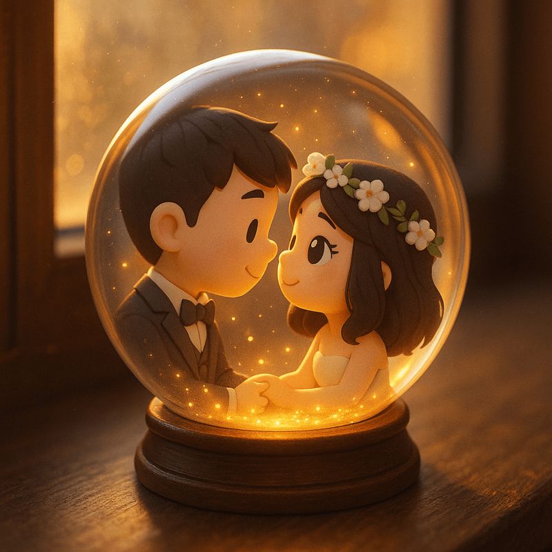 ✨ Снежный шар: Любовь в миниатюре