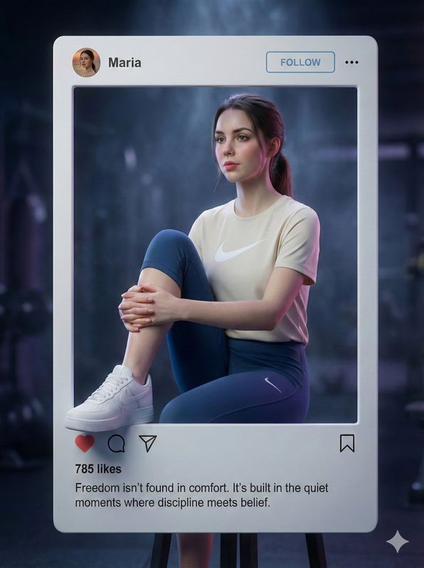 ✨ Девушка в Nike: фотореализм