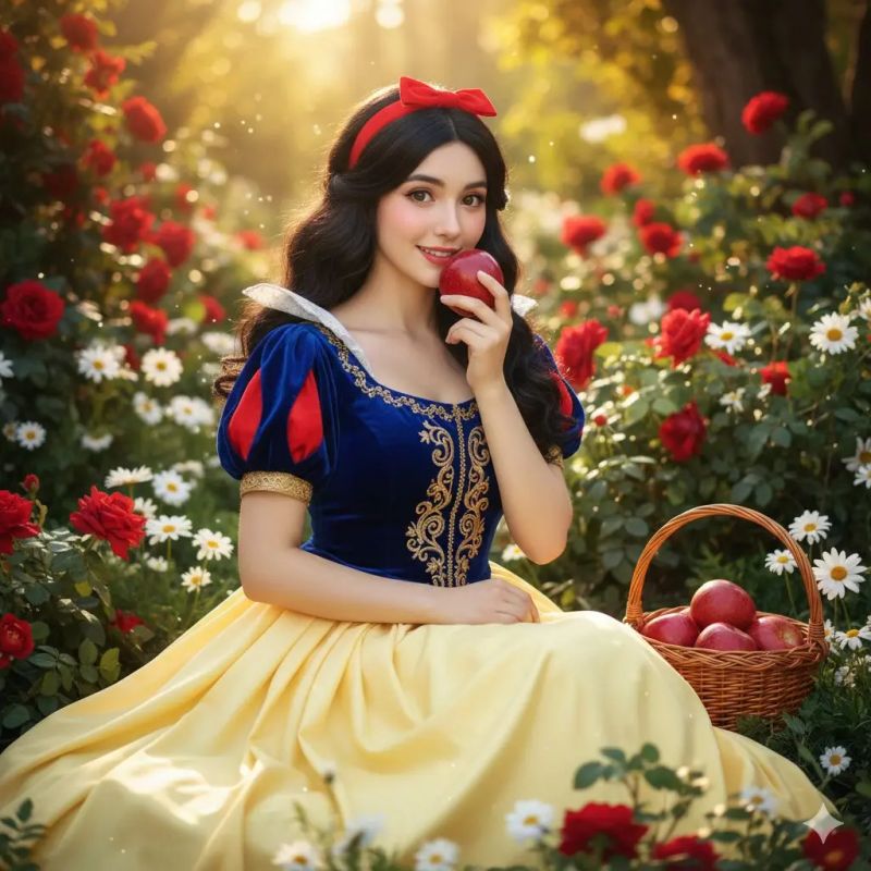 ✨ Сказочный сад Белоснежки с яблоком