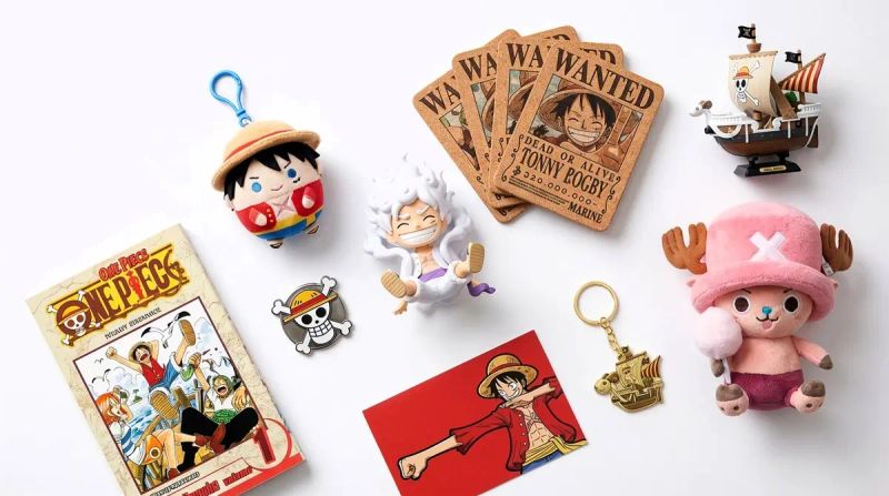 ✨ Уютный плоский стоп: сокровища One Piece