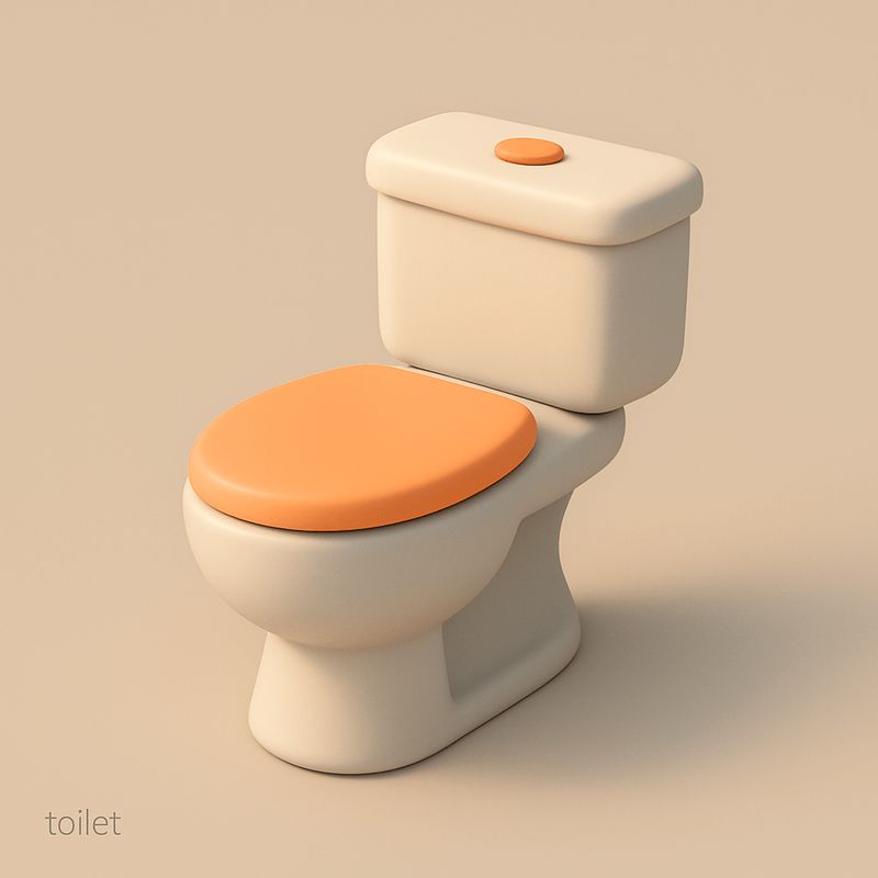 ✨ Минималистичный 3D унитаз