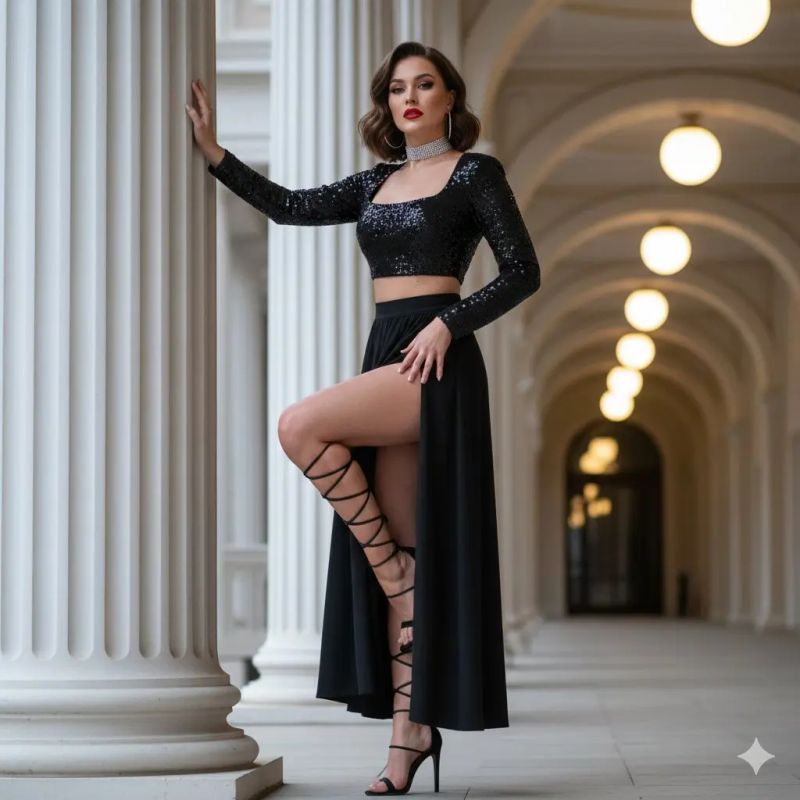 ✨ Сияющая в свете, готова к славе.
