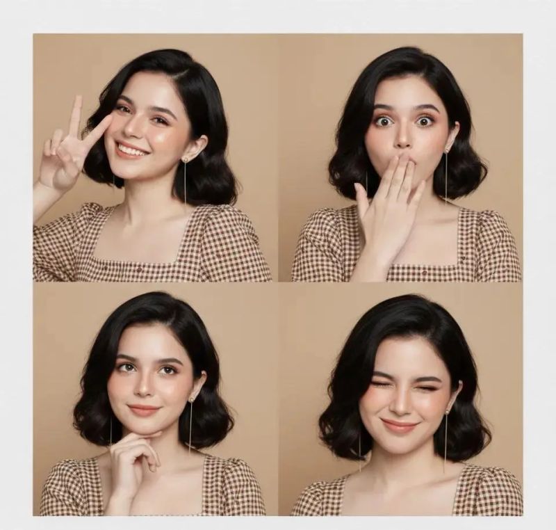 ✨ Девушка в золоте, покой Polaroid