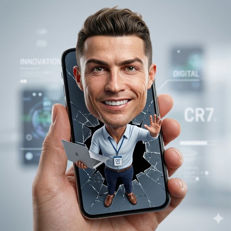 ✨ 3D-карикатура: человек из смартфона