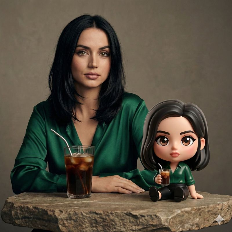 ✨ Ана де Армас: Уютный вечер в кафе