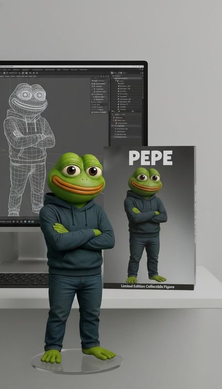 ✨ Фигурка, коробка, монитор, Blender