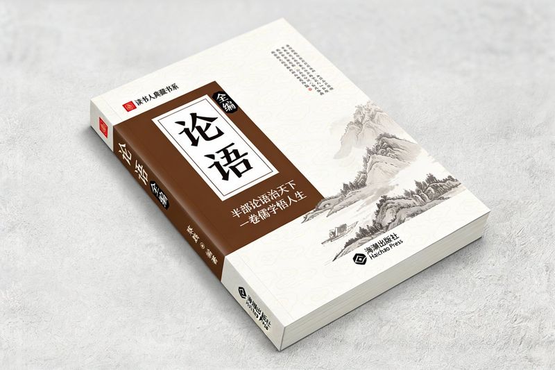 ✨ Книга Конфуция на сером фоне