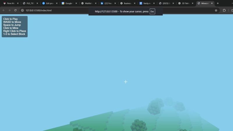 ✨ Minecraft на Three.js: полное воссоздание