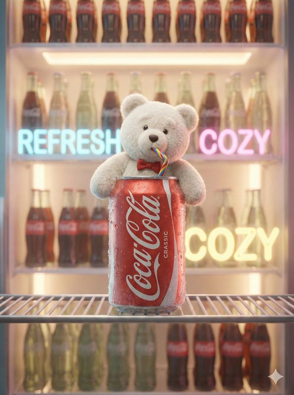 ✨ Плюшевый мишка из банки Coca-Cola