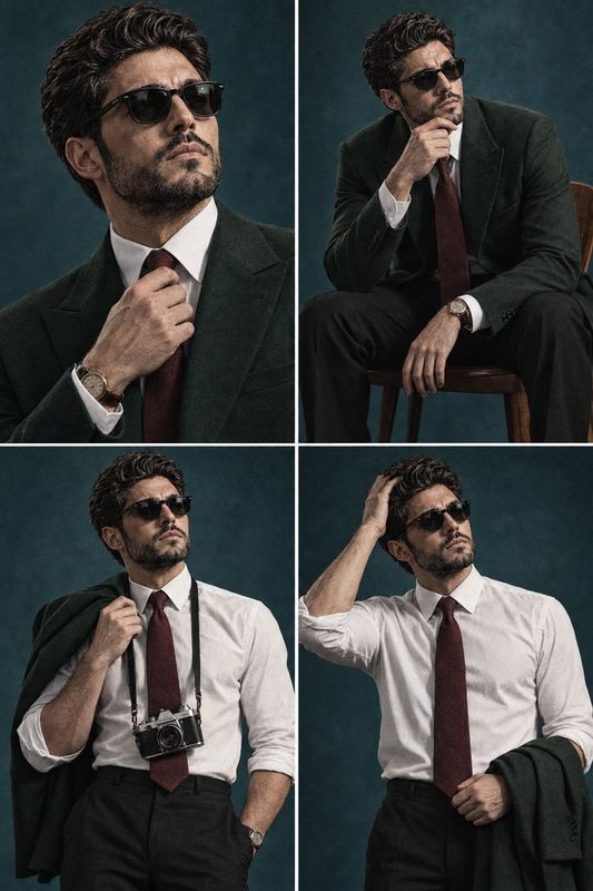 ✨ Create a cinematic 2×2 editorial portrait