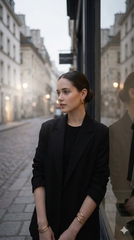 ✨ Элегантная женщина на европейской улице
