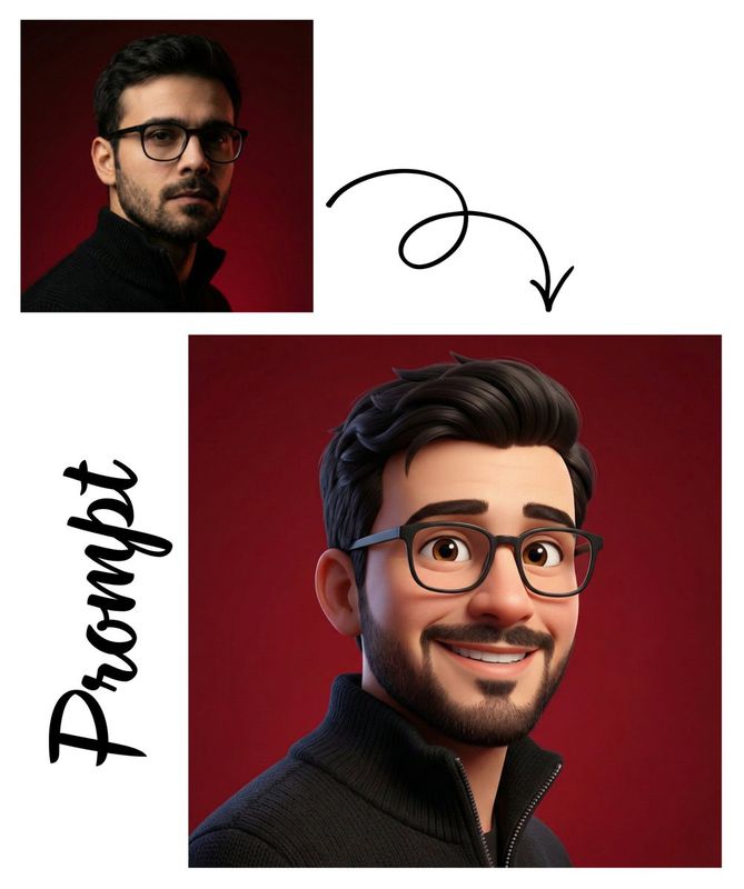 ✨ 3D аватар в стиле Pixar