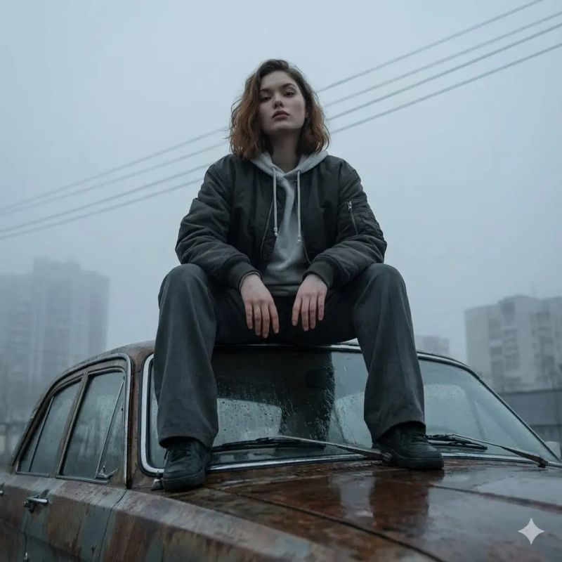 ✨ Сила взгляда: уличный стиль в монохроме