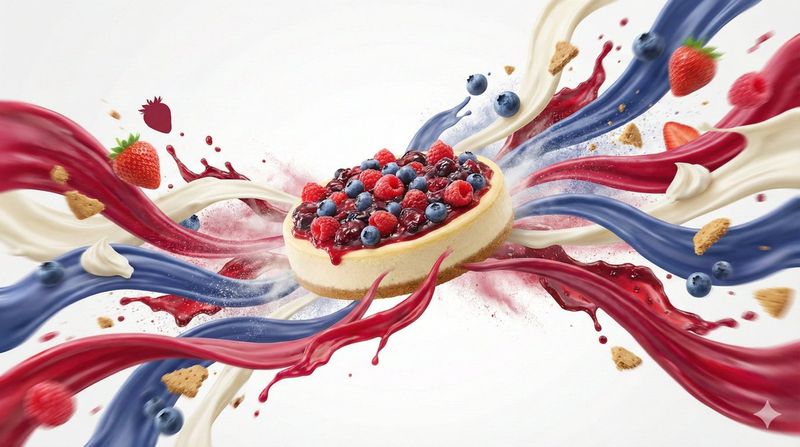✨ Взрыв вкуса: динамичная композиция еды