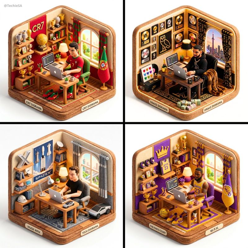 ✨ Уютный мир персонажа: 3D диорама