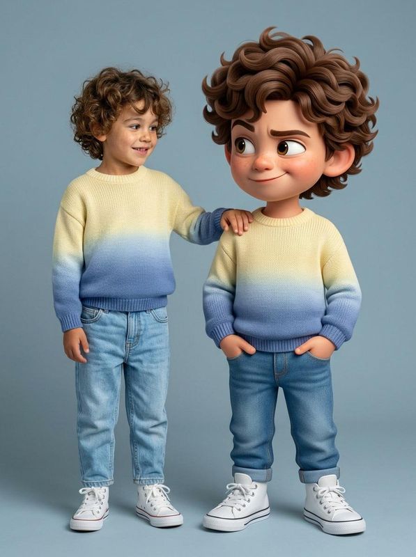 ✨ Реальный человек и его 3D-версия Pixar