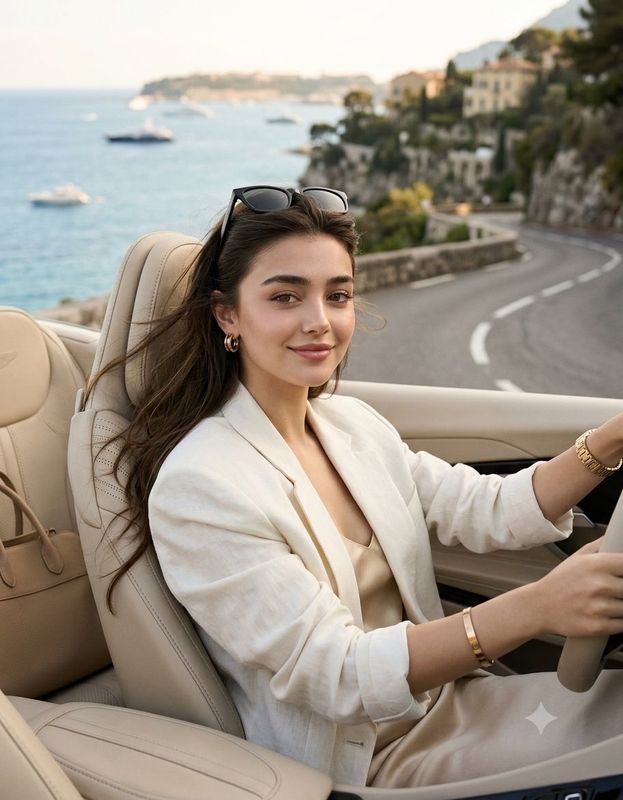✨ Элегантная леди за рулем Aston Martin