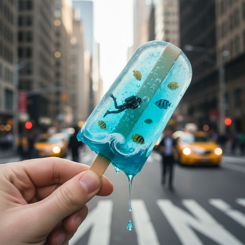 ✨ Сюрреалистичный popsicle: подводный мир.