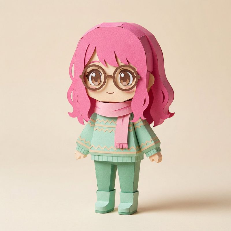 ✨ SD Papercraft: Лицо, Волосы, Одежда